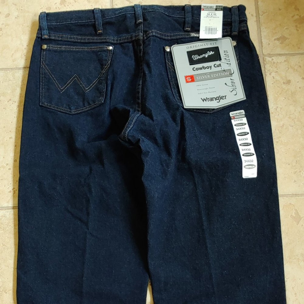 Vintage Wrangler original fit silver edition cowboy cut 34x32